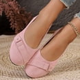 thumbnail image 4 of Everyday Slip On Flats, Women's Buckle Detail Flats Comfortable Low Profile Dress Shoes with Flexible Walking Sole and Easy Everyday Style Flat Sole Shoes Ballet Commuter Shoes Flats, Pink US-7/EU-39, 4 of 6