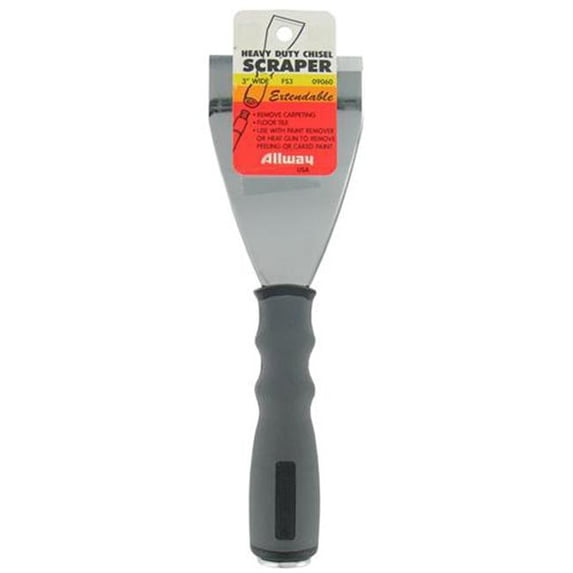Allway Tools Soft Grip Extendable Flat Head Scraper With Pole Soft Grip Extendable Flat Head Scraper With Pole