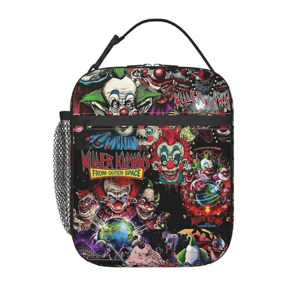 Killer Klowns From Outer Space Reusable Lunch Bag School Portable Cooler Bag Insulated Lunch Box For Beach Picnic Travel