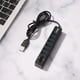 thumbnail image 3 of Sywqhk Adaptador USB 2.0 HUB Múltiple USB Splitter Power Hub Lector de tarjetas (8 puertos), 3 of 8