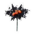 thumbnail image 1 of Decoración de Halloween Flor Negra De Halloween, 16.9 Hojas De Arce De Rosa Negra Cara De Fantasma Decoración De Halloween Flores Artificiales para Halloween, Fiestas, Decoración(Buy 2 save 10%), 1 of 2