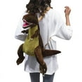 thumbnail image 2 of Mochila de dinosaurio 3D, linda y nueva mochila de felpa con dibujos de animales creativos para padres e hijos, bolsa de dinosaurios para regalos de niños (rojo), 2 of 8