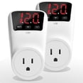 thumbnail image 1 of Regulador de Voltaje y Protector 1800W con Pantalla Digital para Refrigerador y Lavadora 15A, voltaj, 1 of 8