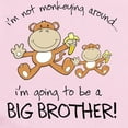 thumbnail image 2 of CafePress - Big Brother T Shirts Monkey Infant Bodysuit - Baby Light Bodysuit, Size Newborn - 24 Months, 2 of 4