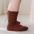 thumbnail image 5 of RFQWOVSR Baby Girls' Ruffle Bow Knee High Socks with Non-Slip Design, 5 of 5