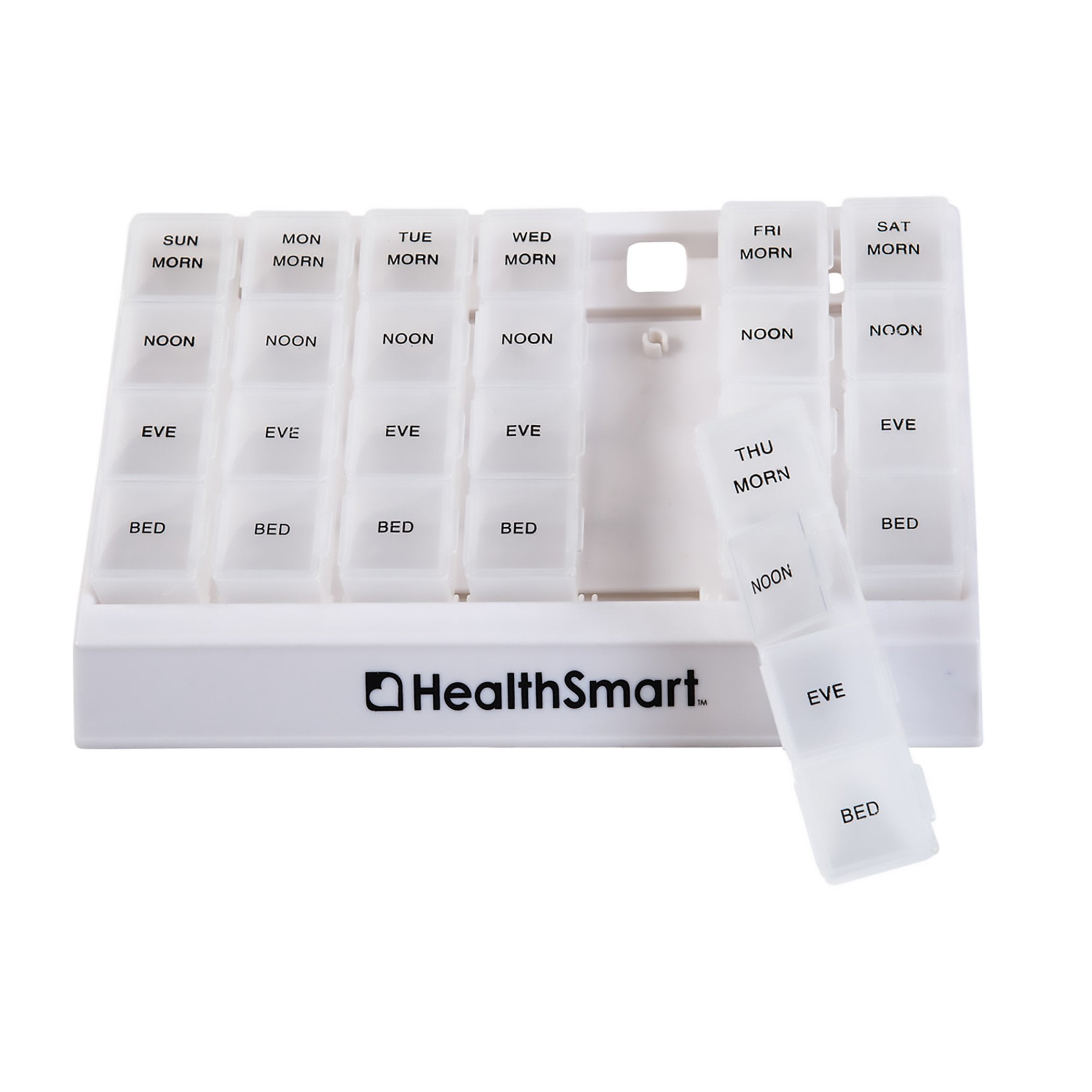 HealthSmart Pill Organizer Large 7 Day 4 Dose, 64082230000 SOLD BY