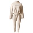 thumbnail image 3 of 2024 Sets For Women Fall 2 Piece Outfits Tracksuit Jogger Set Long Sleeve Tops And Long Pants With Pockets, 3 of 3