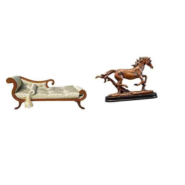 Sofá Cama De Madera En Miniatura, Accesorio Para Fotos DIY, Banco, Silla, Mueble De Salón, Habitación Para Casa De Muñecas, Escultura, Figurita, Obra De Arte, Adorno Coleccionable, Estatua