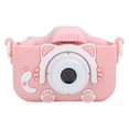 thumbnail image 3 of Cámara digital para niños, grabadora de vídeo, 12 MP, IPS, doble lente, tarjeta de memoria de 32 GB y lector de tarjetas, color rosa, 3 of 10