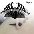 thumbnail image 3 of Kit de 50 dilatadores de oreja, dilatadores en espiral, túneles y tapones para piercings corporales. Negro, 3 of 8