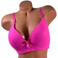 thumbnail image 1 of Iheyi 6 Pieces Plus Size Wired Full Cup Lace Plain Light Padded D/DD/DDD Bra (34D), 1 of 4