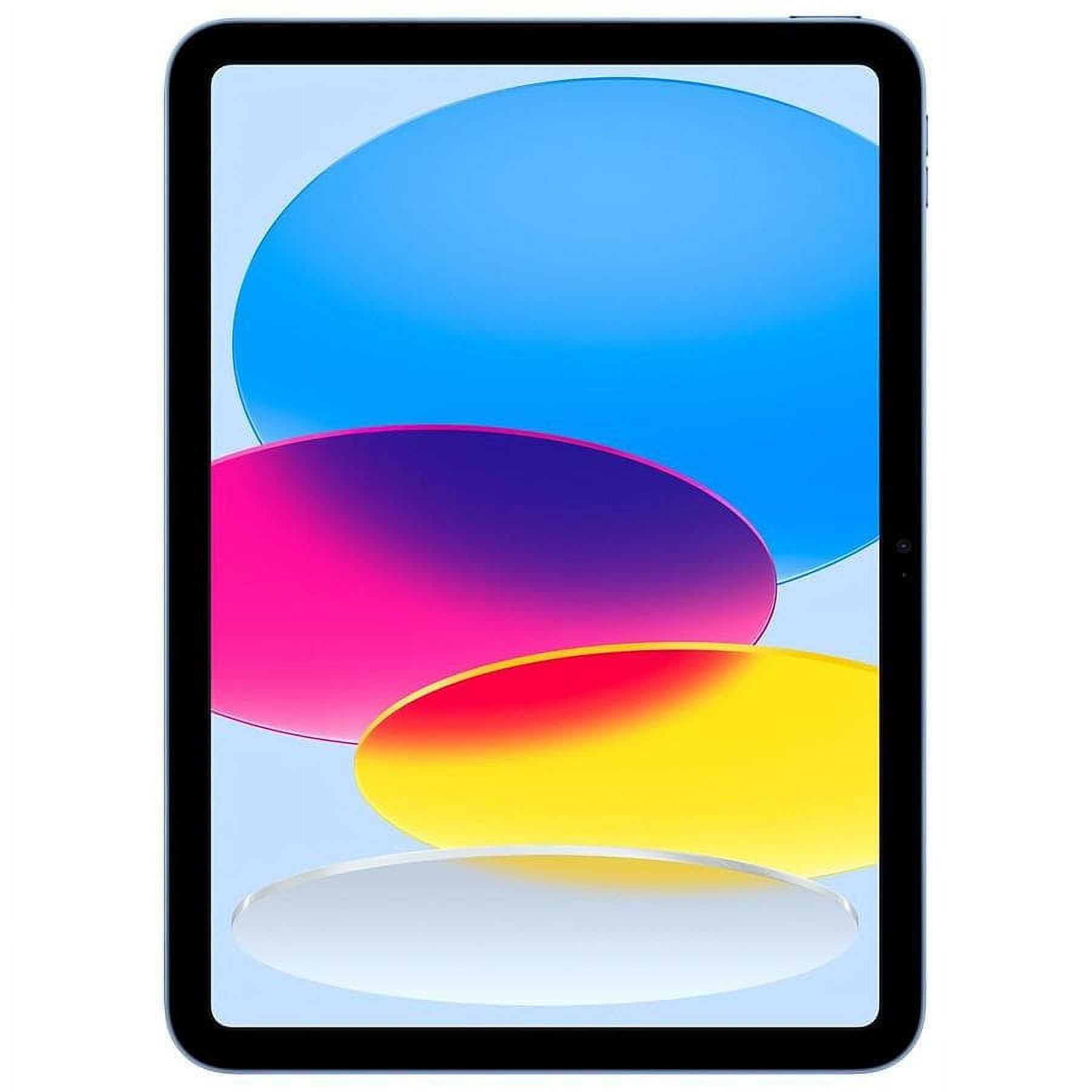 Apple, iPad, 10.9" (10th Gen), 64GB, Wi-Fi Only, Adjustable Brightness, Blue
