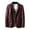 Wine, variant on Men's Leather Suit Collar Casual Leather Jacket, Black, L