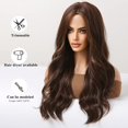 thumbnail image 5 of Long Wavy Wigs for Women,Synthetic Hair Wig for Daily A6, 5 of 6