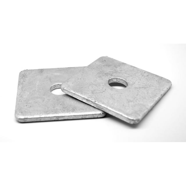 3/4" x 2 3/4" x 0.315 Square Plate Washer Low Carbon Steel Hot Dip Galvanized Pk 65