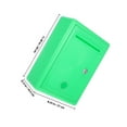 thumbnail image 2 of PTOOTP Green Wall Mounted Lockable Donation Box for Daily Use Lock and Easy Installation 10 x 6 x 4 Inches, 2 of 8