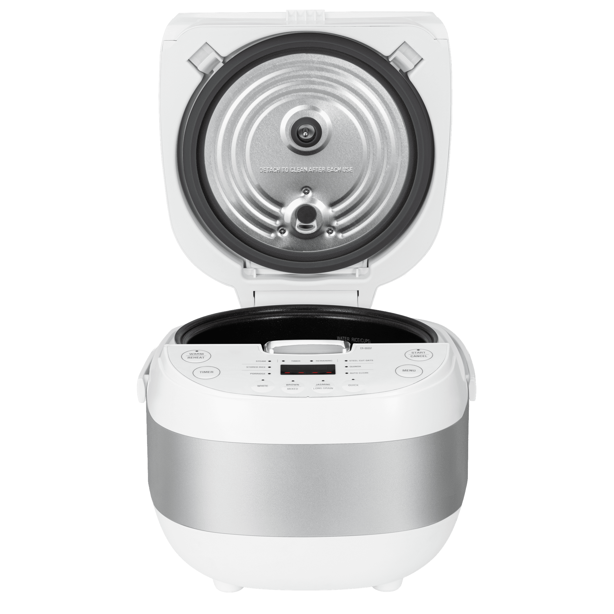 Cuckoo Rice Cooker & Warmer 6 Cup Uncooked / 12 cup Cooked, Smart Fuzzy Logic Nonstick Inner Pot White (CR-0605F)