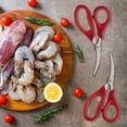 thumbnail image 5 of Kitchen Seafood Crab Leg Scissors, 4 Pack Crab Leg Scissors Lobster Shell Crackers, Lobster Shrimp Crayfish Scissors, Seafood Crab Leg Crackers & Tools, 5 of 5