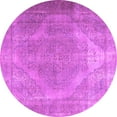 thumbnail image 1 of Ahgly Company Indoor Round Persian Purple Traditional Area Rugs, 8' Round, 1 of 4