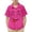A251 Hot Pink, variant on Toddler Children Funny Graphic Button Up Tops Cute Winking Tongue Face Print Short Sleeve Shirts Casual Summer Playwear School Outfit For Boys Novelty Comfy Clothing