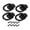 Black, variant on Dickly 4 Pieces 1/2" Bolt on Forged D Ring Accessories Versatile Premium Heavy Duty Black