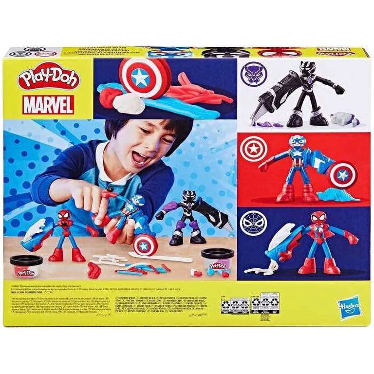 Play-Doh Marvel Hero Adventure Set, Spider-Man, Black Panther