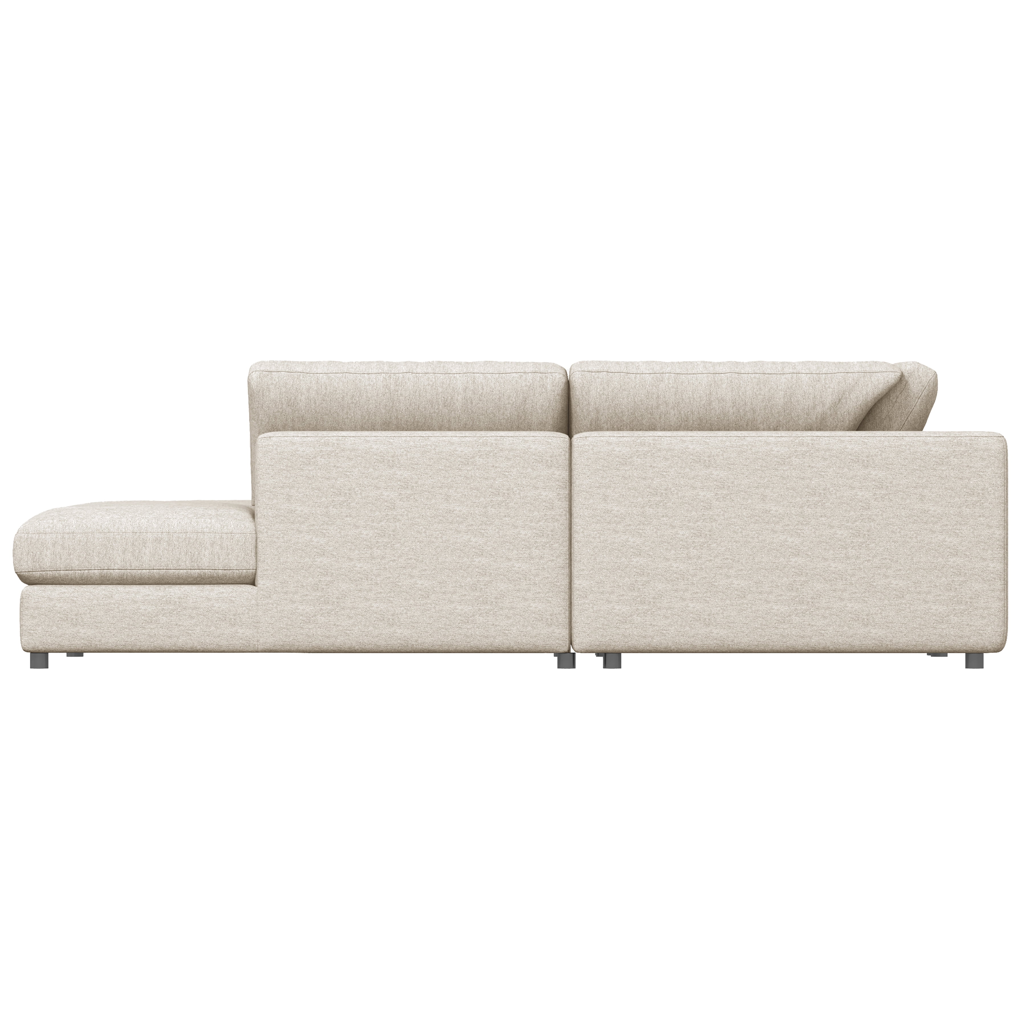 Joelle Sofa sectionnel 2 pièces 128 po avec chaise à gauche