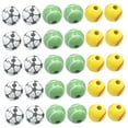 thumbnail image 4 of Raindrops  30 Pcs Charms for Jewelry Making Wooden Balls Crafts Beads Colorful, 4 of 8