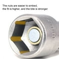 thumbnail image 3 of 5 Pieces Nut Driver Household Workshop Woodworking Hex Shank Bit Electric Pneumatic Screwdriver Impact Drivers Bits 10x65mm, 3 of 9