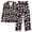 Black, variant on Long Sleeve Pajama Set for Women Christmas Cute Printed Matching Loungewear Comfy Sleepwear Fall Winter Casual 2 Piece Outfits