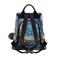 thumbnail image 2 of FORMRS Women's Travel Backpack Purse Anti-Theft Hidden Pockets Casual Shoulder Bag, Crystal Moon, 2 of 7