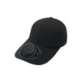 thumbnail image 2 of Gorra De Ventilador Solar De Poliéster Gorro con ventilador solar con batería de 650 mAh,ajustable 360°,para protección solar en verano (negro,1 unidad). Rkxzt, 2 of 9