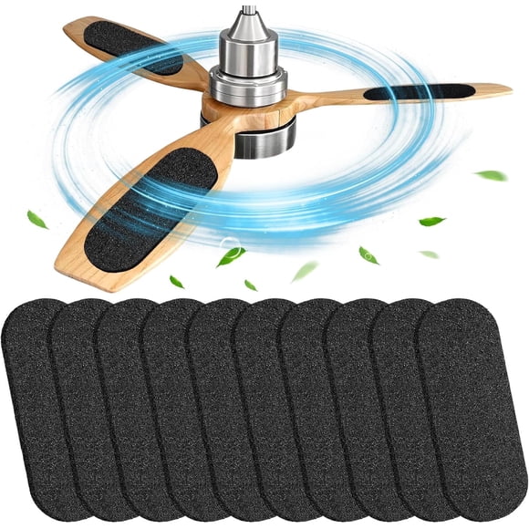 10 Pcs Filtres de Ventilateur de Plafond pour Pales Filtre à Air en Coquille de Noix de Coco Activée Filtre à Charbon Facile à Coller Filtres de Pales de Ventilateur de Plafond Épaisseur Filtres à Air de Ventilateur de Plafond pour Maison Bureau Contaminants Ménagers Courants