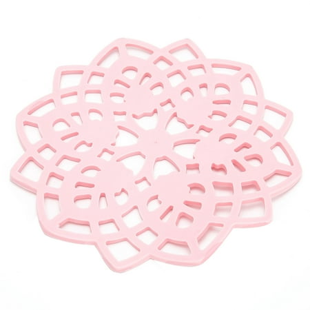 

Henmomu Cup Mat Pink Table Mat Hollow Heat Insulation Pad Cup Bowl Pot Holder Placemat Kitchen Accessory Kitchen Utensils