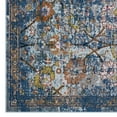 thumbnail image 4 of Modway Minu Distressed Floral Lattice 4x6 Area Rug in Blue Gray, Yellow and Orange, 4 of 8