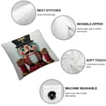 thumbnail image 4 of COMIO Throw Pillow Covers Toy Ballet Christmas Cute Decoration Greeting Holiday Merry New Soldier Sword for Couch Living Room  Set of 2 White, 4 of 6