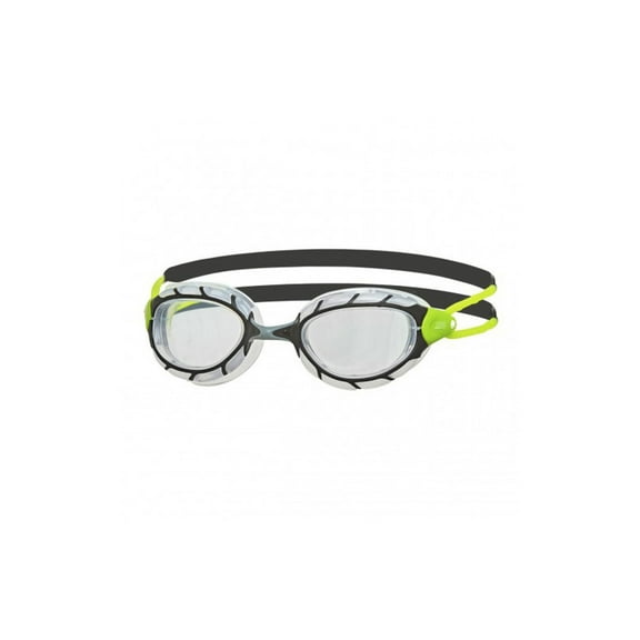 Zoggs Predator Swim Goggles, Green with Clear Lens, Anti-Fog  UV Protection
