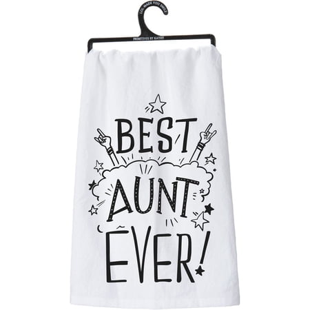 Primitives by Kathy 26946 OMG LOL Dish Towel 28 x 28 Best Aunt Ever