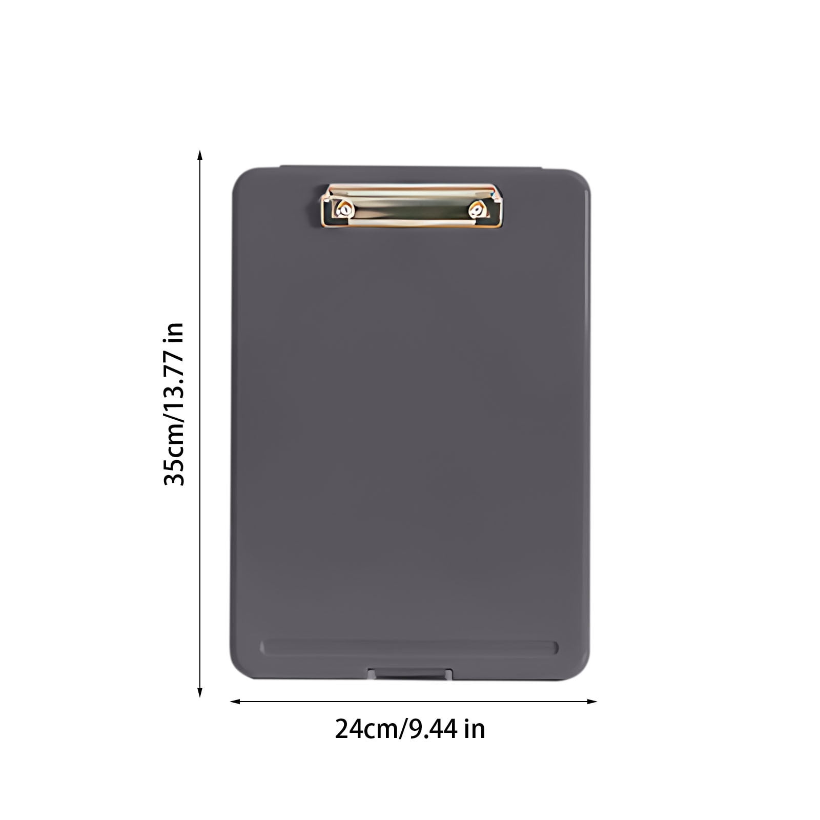 Byujiro A4 Plastic Clipboard Storage Box File Organizer Case with Built-in Clip, Waterproof Document Holder for Office, School, Home & Travel Paper Storage