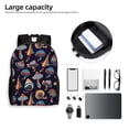 thumbnail image 6 of Fotbe Mushroom Doodle Travel Laptop Backpack, Business Slim Sturdy Laptops Backpack, Water Resistant College School Computer Bag Gift for Men & Women Fits 15.6 Inch Notebook, 6 of 8