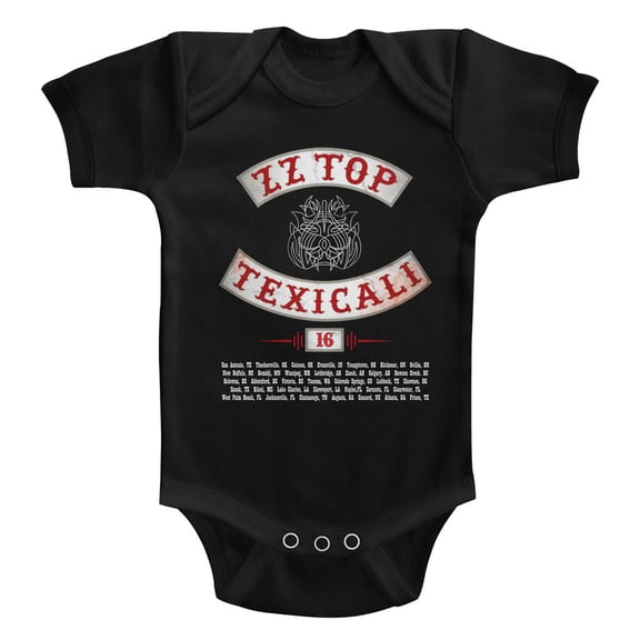 ZZ Top Texicali Black Infant Baby Romper T-Shirt