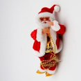 thumbnail image 2 of FNNMNNR Christmas Ornaments Gift Electric Climbing Ladder Santa Claus Doll Toys with Music Merry Christmas Tree Hanging Decor, 2 of 6