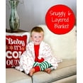 thumbnail image 2 of LollyBanks Candy Cane Baby Holiday Blanket Christmas Muslin Quilt, 47"x47", 1 Pack, 2 of 7