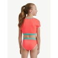 thumbnail image 2 of Justice Girls Short Sleeve Rashguard with Bikini Bottom Two-Piece, Sizes 5-18, 2 of 8