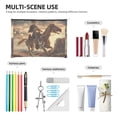 thumbnail image 4 of Cauagu Western Skeleton Cowboy Horse for Tyvek Makeup Bag,Reusable Travel Cosmetic Bag Women Organizer Toiletry Bag Birthday,Gifts for Women Girlfriend Mom Teacher 6.5’’*8.9’’, 4 of 7