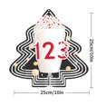thumbnail image 3 of Stylish Metal Hanging Christmas Tree Wind Spinner - Festive Candy Design with Bold ' 12 ' & ' 3 ' - Perfect for Yard & Garden Decor, 3 of 7