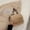 Khaki, variant on Hairy New Female Chain Crossbody Plush Small Square Bag