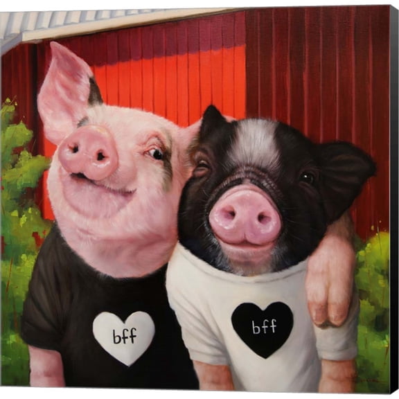 Great Art Now BFF by Lucia Heffernan, Canvas Wall Art, 12W x 12H