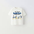 thumbnail image 2 of Camiseta blanca con estampado de Minnie Daisy para niñas, traje informal de moda, Camiseta holgada Simple de manga corta para bebés, ropa para niños, 2 of 4