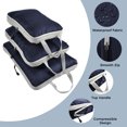 thumbnail image 4 of AUXDIQ 3 PCS Compression Packing Cubes Travel Luggage Organizer Bags Set Packing Organizers Compression Suitcase Bag Travel Essential Bag, 4 of 5